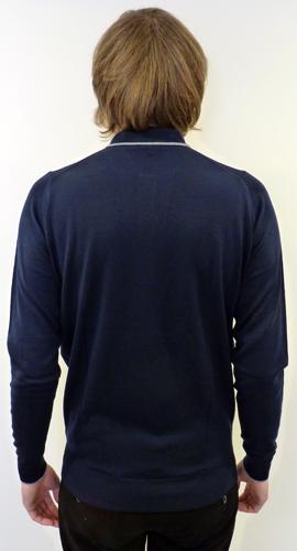 JOHN SMEDLEY Edison Retro Mod Knitted Polo Shirt M
