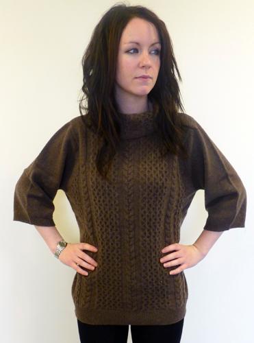 'Ermintrude' - Retro Cable Sweater by JOHN SMEDLEY