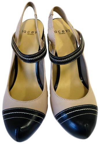 'Chumani' -Retro Fifties Court Shoes by LACEYS (B)