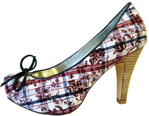 'Flora' - Retro Fifties Court Shoes by LACEYS