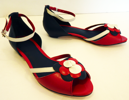 'Petal' - Retro Vintage Fifties Sandals by LACEYS