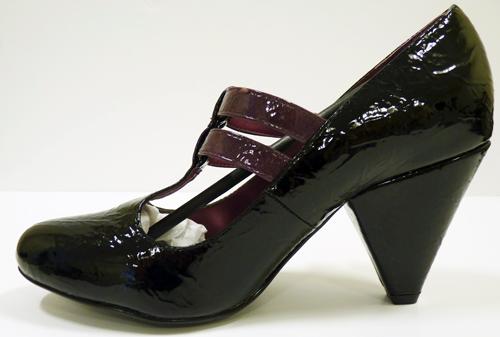 LACEYS Gump Retro Sixties High Heel Shoes (B)