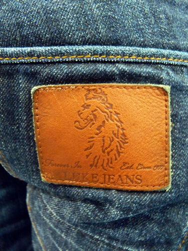 Tailgate LUKE 1977 Mens Retro Side Cinch Tab Jeans