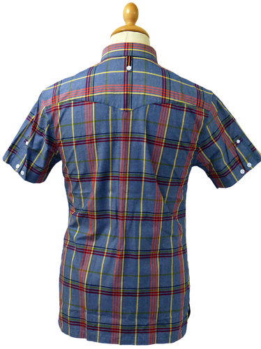 Top Jolly Shirt | LUKE 1977 Retro Indie Chambray Check Mod Mens Shirt