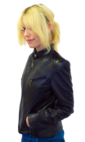Marianne Retro Indie Leather Jacket by MADCAP (N)