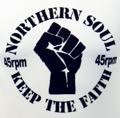 'Keep the Faith' Retro Mod Northern Soul T-Shirt W