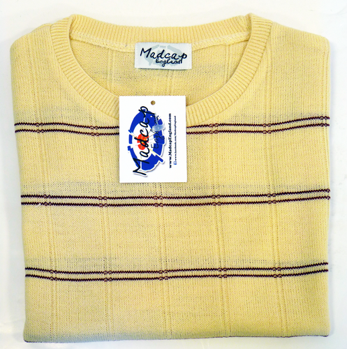Telstar Knitted T-Shirt | MADCAP ENGLAND Retro 60s Mod Striped Top