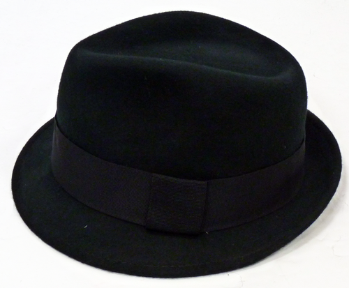 Manhattan Retro Sixties Mod Wool Trilby Capone Hat