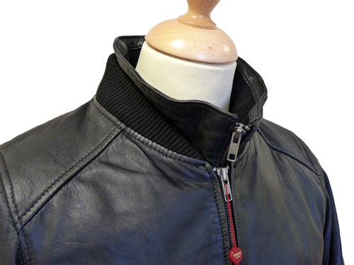 Alnwick MERC Retro Double Collar Leather Jacket