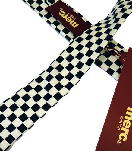 'Dam Checker Tie' MERC Retro Mod Indie Skinny Tie