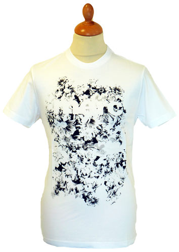 Osbert MERC Retro 60s Floral Print Mod T-Shirt (W)