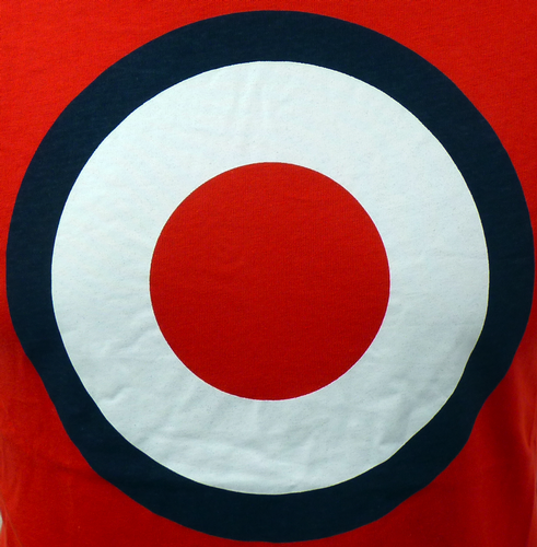 Ticket MERC Mens Mod Target Pop Art Retro T-ShirtR