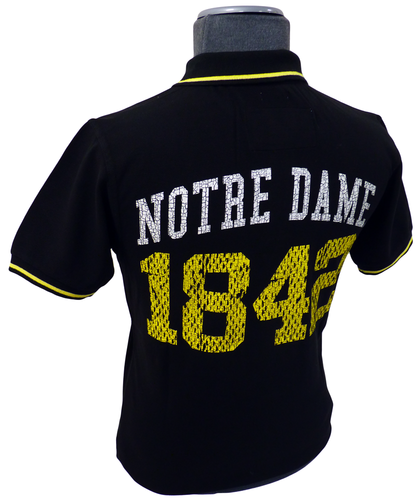Notre Dame NCAA Collegiate Vintage Retro Polo (B)