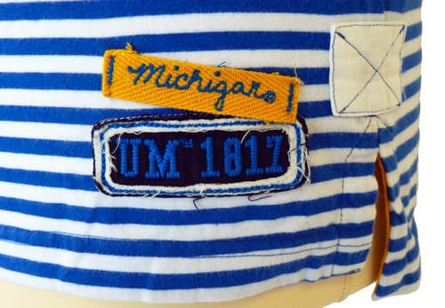NCAA Collegiate Vintage Michigan Retro Polo Shirt 