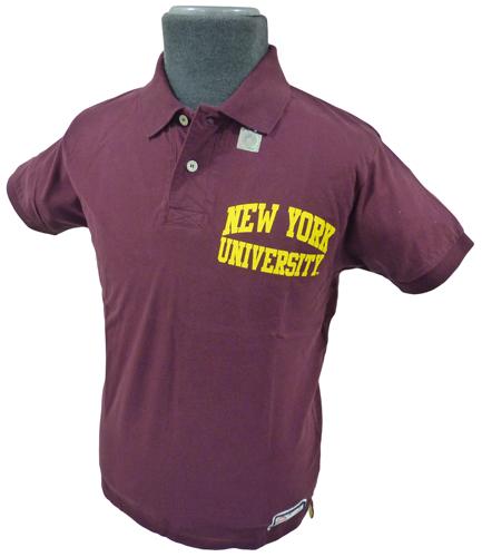 NCAA Collegiate Vintage New York Retro Polo Shirt