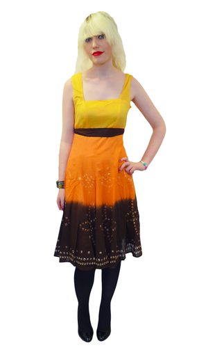 Lalena Tie Dye Dress | NOMAD ORIGINALS Retro Seventies Vintage Dress