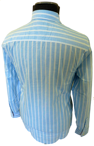 Striped ORIGINAL PENGUIN Mens Retro Mod Shirt (B)