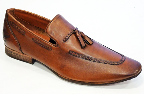 ORIGINAL PENGUIN Frank Tassel Loafers | Retro Mod Leather Loafer Shoes