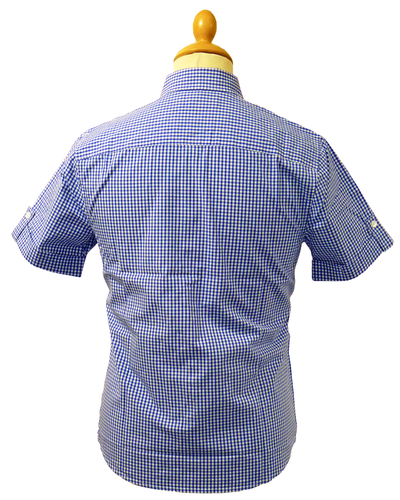 S/S Gingham Retro Shirt | ORIGINAL PENGUIN Mod Button Down 60s Shirt