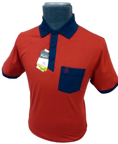 Glenn ORIGINAL PENGUIN Mens Retro Mod Polo Shirt R
