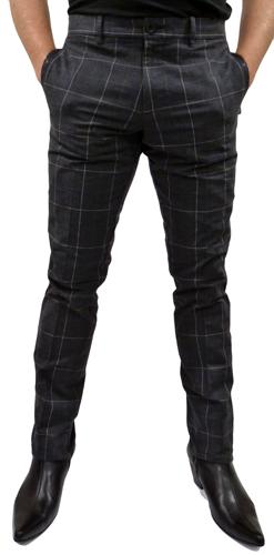 black checkered trousers mens