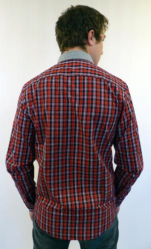 ORIGINAL PENGUIN Retro Contrast Collar Check Shirt
