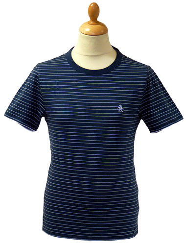 Stripe Crew ORIGINAL PENGUIN Retro Mod T-Shirt (M)