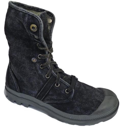 30% Off! PALLABROUSE BAGGY - RETRO MENS CANVAS BOOTS WITH CONTRAS