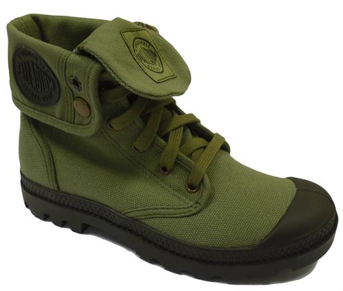 Baggy Retro Womens Boots by PALLADIUM (Army Green)