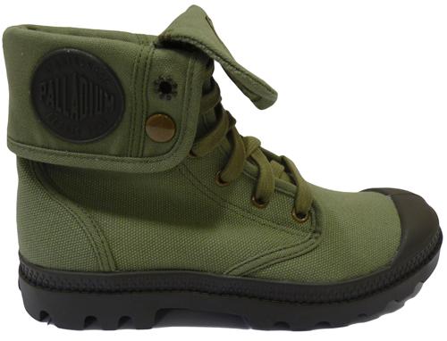 Baggy Retro Womens Boots by PALLADIUM (Army Green)