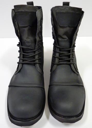 PAOLO VANDINI 'Lad' Retro Indie Military Boots (B)