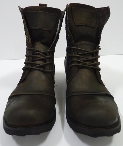 Paolo Vandini 'Lad' Military Boots in Brown | Mens Retro Boots