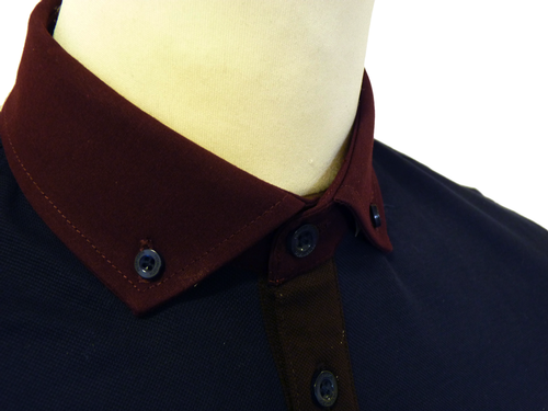 Horler PETER WERTH 60s Mod Contrast Collar Polo N