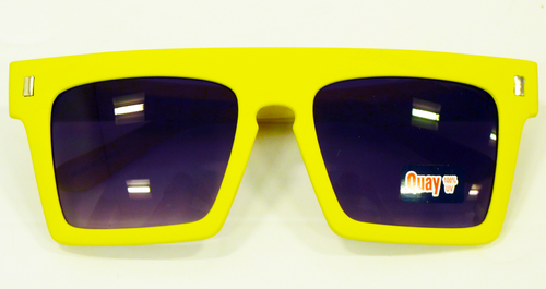 Quay Eyewear Retro Indie Flat Brow Sunglasses (Y)
