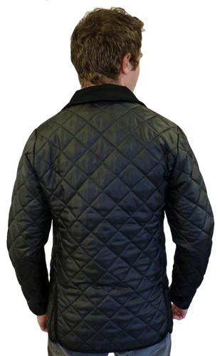 'Baron' - Mens Retro Indie Mod Quilted Jacket (B)