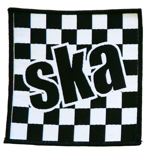 Ska Checkerboard 2-Tone Mod Revival Retro Patch
