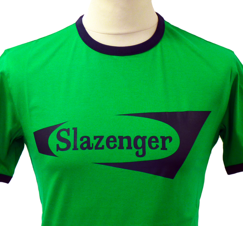 50s Logo Tee SLAZENGER HERITAGE Retro T-Shirt (G)