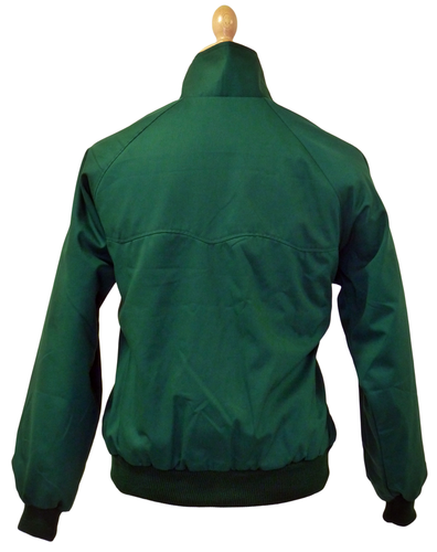Stomp Harrington Jacket | Retro 60s Mod Tartan Lined Green Harrington