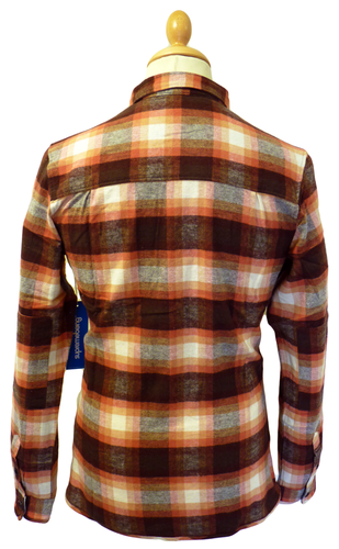 Compass SUPREME BEING Retro Mod Flannel Shirt (Br)