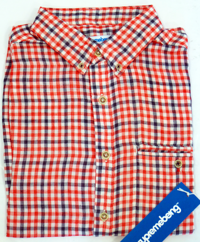 Demode Cheesecloth Check shirt | SUPREMEBEING Retro Mod S/S Shirts