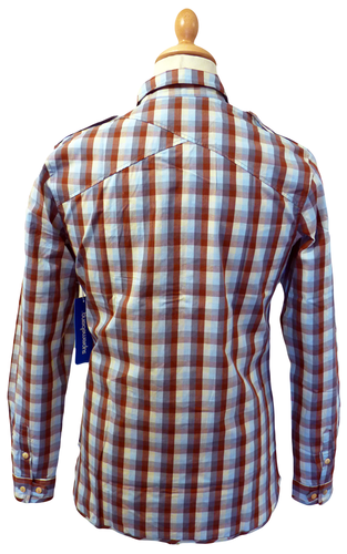 Fiennes SUPREME BEING Mens Mod Block Check Shirt P