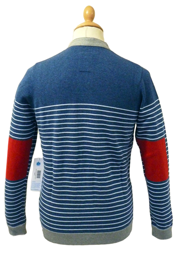Horst SUPREMEBEING Retro Mod Striped Knit Cardigan