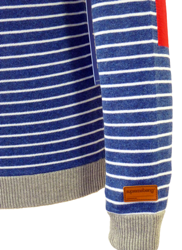 Horst SUPREMEBEING Retro Mod Striped Knit Cardigan