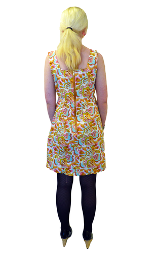 Boogie Down TULLE Retro 60s Floral Indie Mod Dress