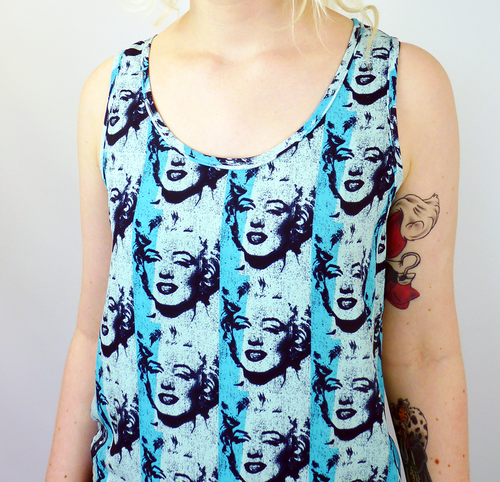 Harry ANDY WARHOL Vintage 20s Flapper style Dress 
