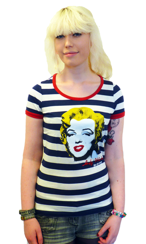 Henry ANDY WARHOL Retro 50s Marilyn Monroe T-Shirt