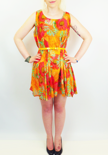 Corey Dress by Andy Warhol | Retro Sixties Floral Dress