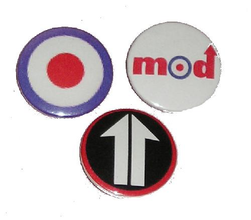 3 x pin badges