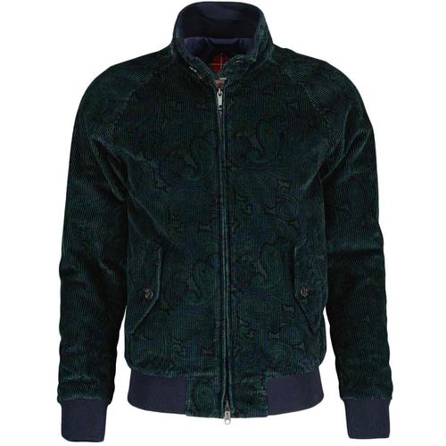 BARACUTA G9 AF Mod Paisley Pattern Corduroy Harrington