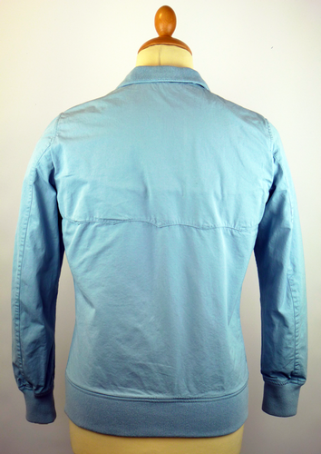 Baracuta G9 Garment Dyed Harrington Jacket in Blue | Mod Jackets
